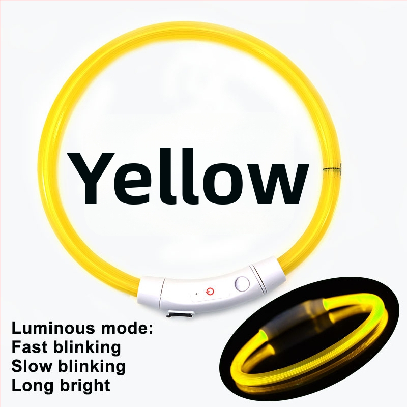 Valgustav koera kaelarihm – PVC, universaalne sobivus, igapäevane stiil, bränd Jinyao