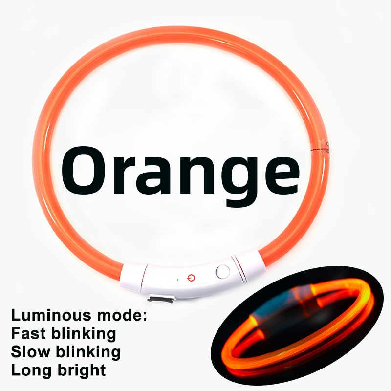 Valgustav koera kaelarihm – PVC, universaalne sobivus, igapäevane stiil, bränd Jinyao