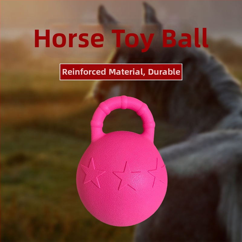 Zirga spēļu bumba, izturīga pret kodienu, PP materiāls, apmācību bumba, pielāgojama
