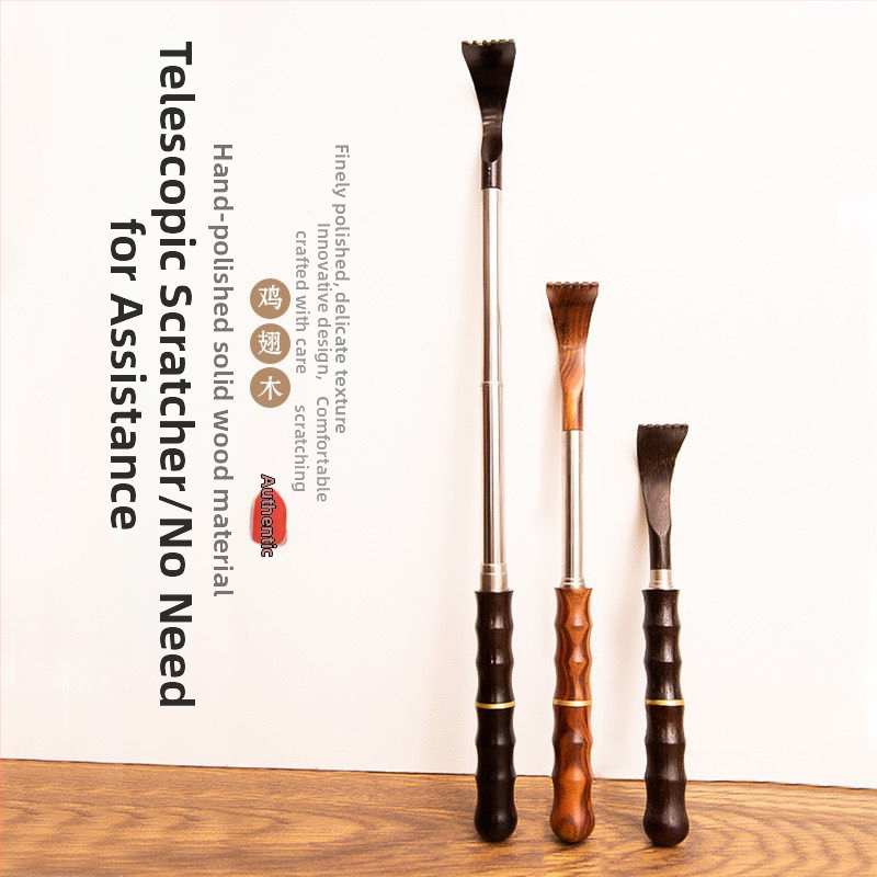 Дървен аксесоар за масаж на гръб – висулка; материал: червено дърво; подходящ за дом и офис; подарък за рожден ден