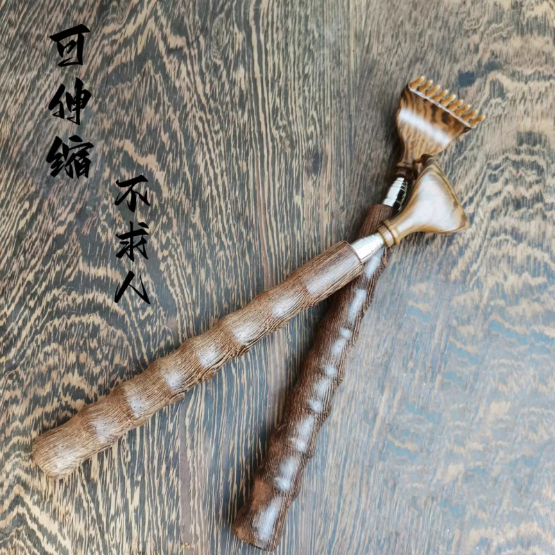 Дървен аксесоар за масаж на гръб – висулка; материал: червено дърво; подходящ за дом и офис; подарък за рожден ден