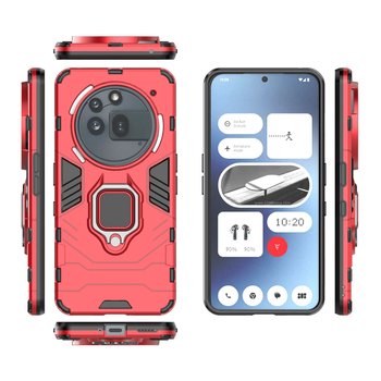 Torbica s prstenom za Nothing Phone3A Pro — stražnji poklopac, TPU+PC, ubrizgavanje