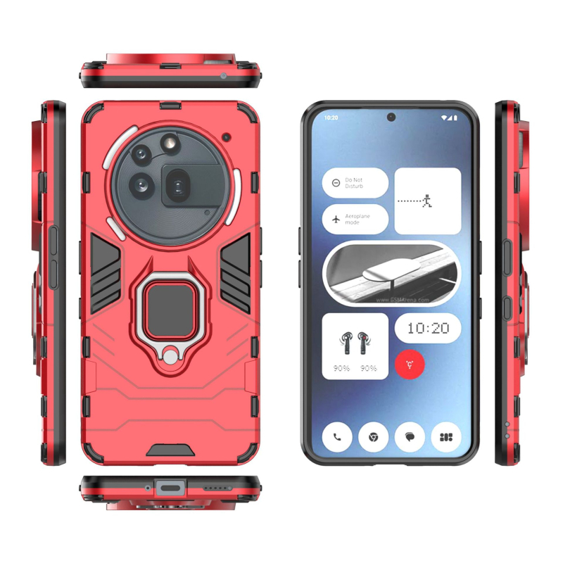 Torbica s prstenom za Nothing Phone3A Pro — stražnji poklopac, TPU+PC, ubrizgavanje