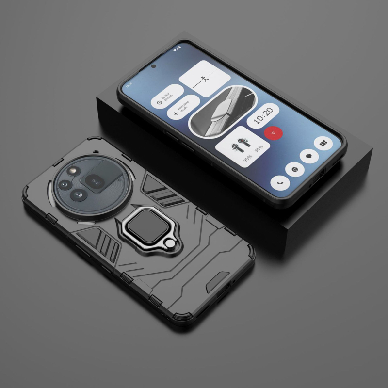 Torbica s prstenom za Nothing Phone3A Pro — stražnji poklopac, TPU+PC, ubrizgavanje