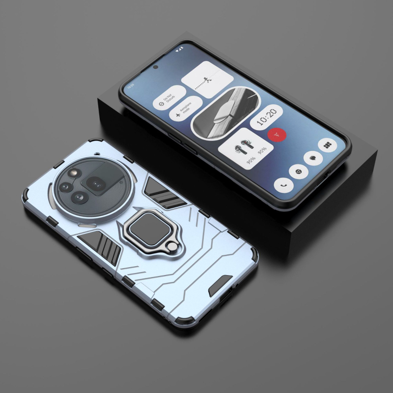 Torbica s prstenom za Nothing Phone3A Pro — stražnji poklopac, TPU+PC, ubrizgavanje