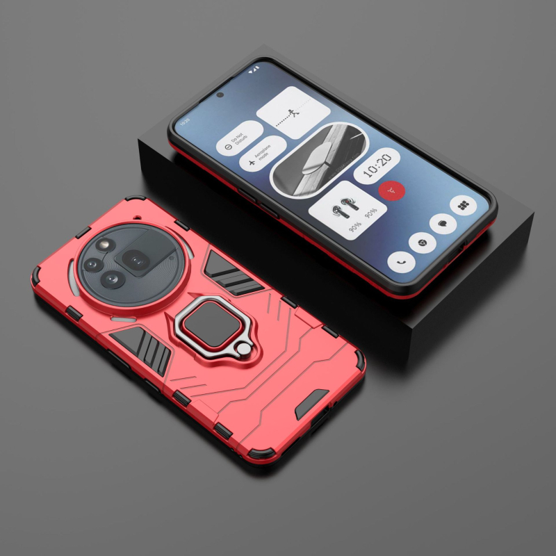 Torbica s prstenom za Nothing Phone3A Pro — stražnji poklopac, TPU+PC, ubrizgavanje