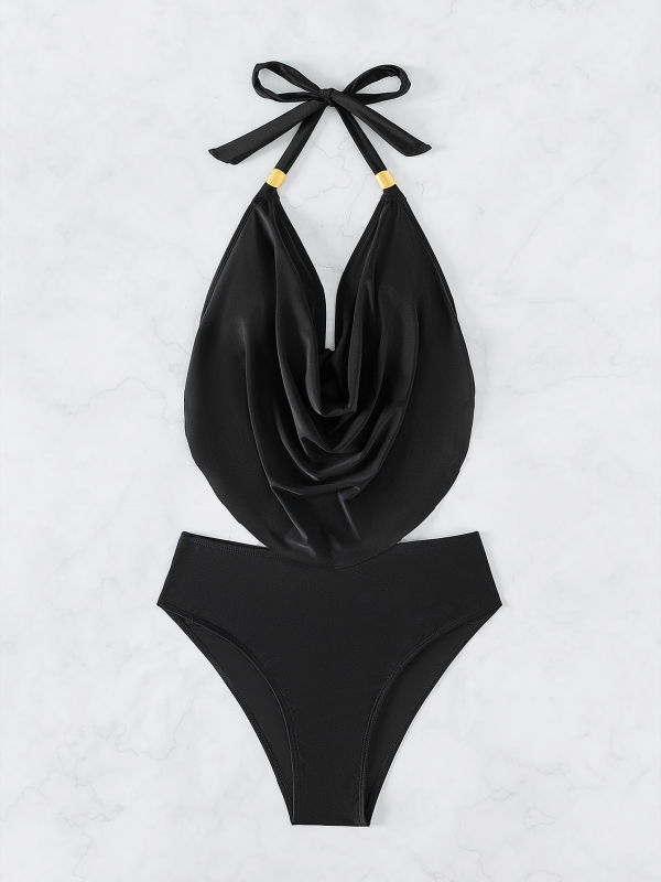 Дамски безръкав плувен костюм, нейлон-еластан 80/20, подплънки за бюст, подплата полиестер 95/5, модел бриф