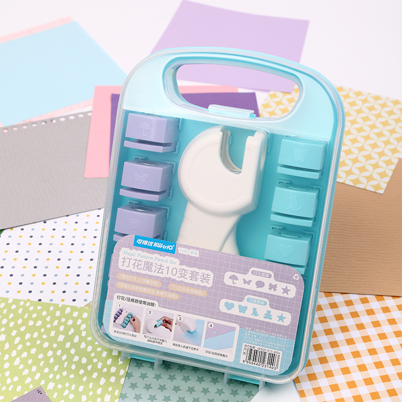 Комплект машина за ембосинг – пластмасов, за DIY ембосинг и релефен ефект, модерен минималистичен стил