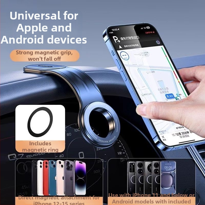 Auto armatuurlaua hoidik pöörleva ekraaniga, magnetiline tõmbumine, kokkuklapitav ja paindlik, universaalne ühilduvus