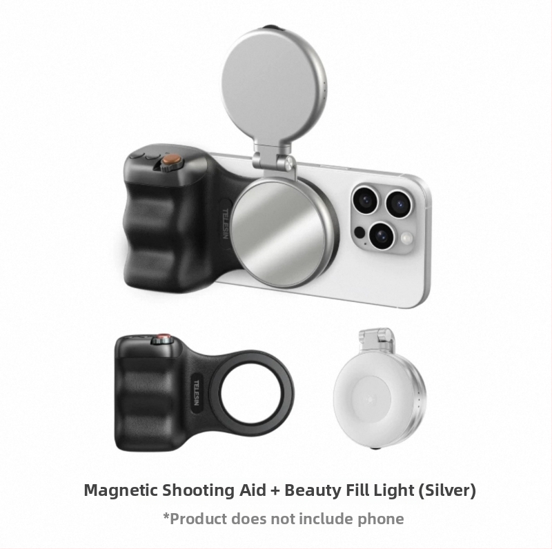 MagSafe fotografavimo laikiklis išmaniesiems – magnetinis pritvirtinimas, belaidis Bluetooth valdymas, vaizdo stabilizavimas, ABS korpusas, suderinama su Apple ir Android