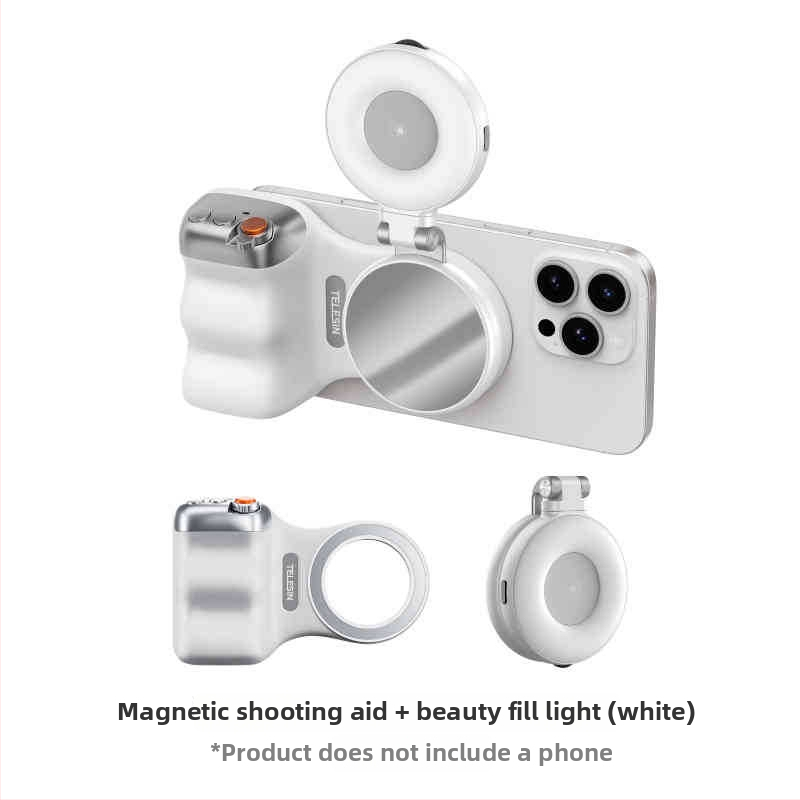 MagSafe fotografavimo laikiklis išmaniesiems – magnetinis pritvirtinimas, belaidis Bluetooth valdymas, vaizdo stabilizavimas, ABS korpusas, suderinama su Apple ir Android