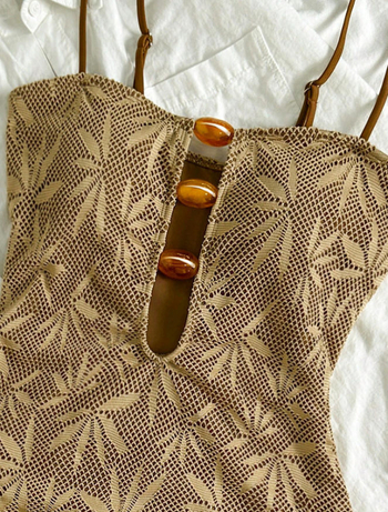 Едночастен дамски бански халтер без презрамки, едноцветен, полиестер 82/18, подплата полиестер/спандекс 95/5