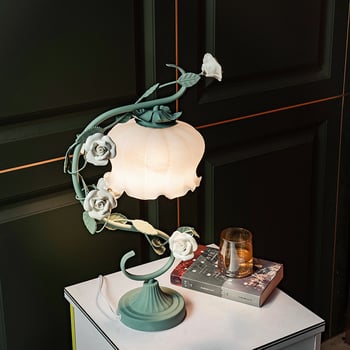 Γυάλινο επιτραπέζιο φως σε αγροτικό στυλ, μοντέλο TW-MT19, μεταλλικό στήριγμα, 220V