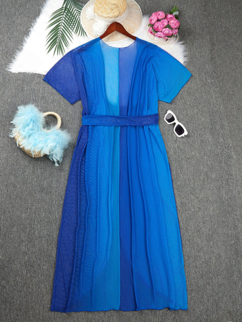 Κάλυμμα παραλίας για γυναίκες, αναπνεύσιμο UV προστασία; πολυεστέρας με επένδυση από σπαντεξ (82/18), 300 g, μονοχρωματικό σχέδιο, κατάλληλο για κολύμβηση