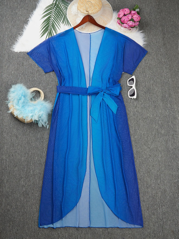 Κάλυμμα παραλίας για γυναίκες, αναπνεύσιμο UV προστασία; πολυεστέρας με επένδυση από σπαντεξ (82/18), 300 g, μονοχρωματικό σχέδιο, κατάλληλο για κολύμβηση