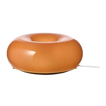 Стенна лампа с форма на пончик, стъклена основа, докосване за димиране, вдъхновена от Баухаус, за спалня — Sosuke BD-001