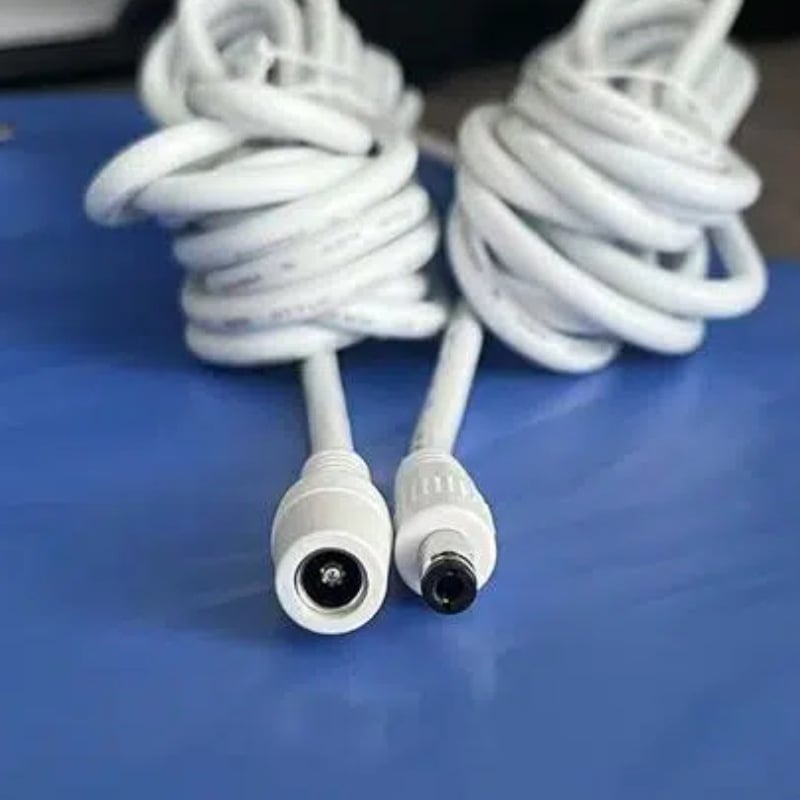 DC5525 produžni kabel za napajanje, 2-žični bakreni vodič, PVC izolacija, konektor 5.5×2.1 mm, RoHS