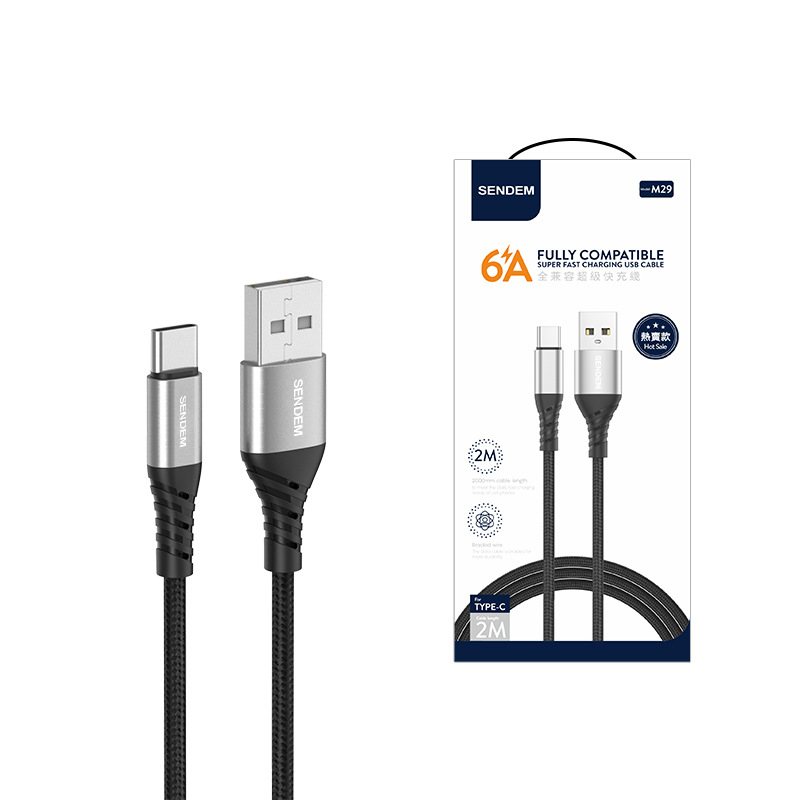 3-in-1 Pletots Datu Kabelis Ātrai Uzlādei (Lightning, Micro USB, Type-C), Maksimālais Straums 5A