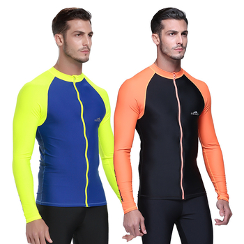 Двучастен плувен костюм за водни спортове със защита от слънцето, бързосъхнеща материя, унисекс, за гмуркане и плуване (материя от смесени химически влакна)