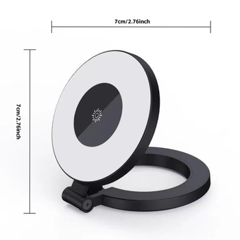 Μαγνητική λαβή φωτογράφισης με τηλεχειριστήριο και LED φωτισμό για πολλαπλά σκηνικά — Bluetooth 4.0, ABS υλικό, βάρος 220 g