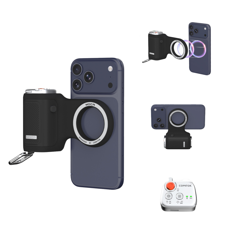 COMITOK Moca Magsafe магнитен помощник за снимане (ABS материал • товароподемност 1–2 кг • тегло 0.109 кг)