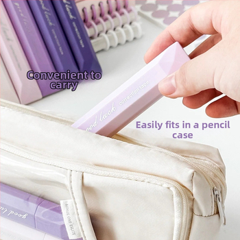 Kustutuslint A68 – gradientse kujundus, vaikne liikumine, suur maht, plastikust korpus, 5 tk/pakk, New Year