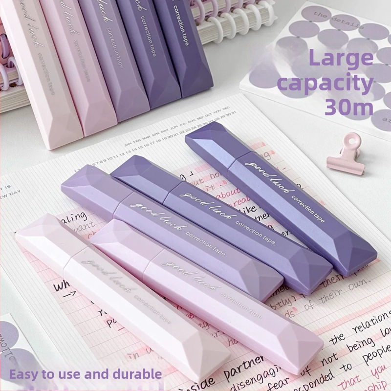 Korekcinė juostelė A68 – gradientinis dizainas, tylus slydimas, didelė talpa, plastikinis korpusas, 5 vnt./dėžėje, New Year