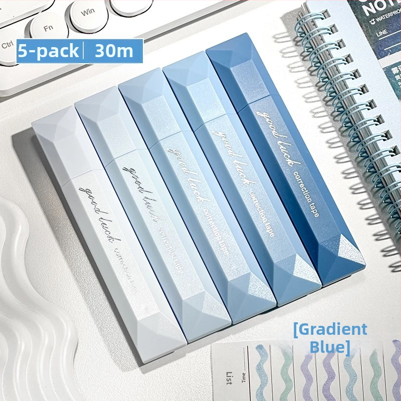 Kustutuslint A68 – gradientse kujundus, vaikne liikumine, suur maht, plastikust korpus, 5 tk/pakk, New Year