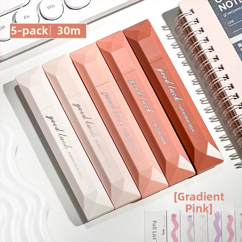 Kustutuslint A68 – gradientse kujundus, vaikne liikumine, suur maht, plastikust korpus, 5 tk/pakk, New Year