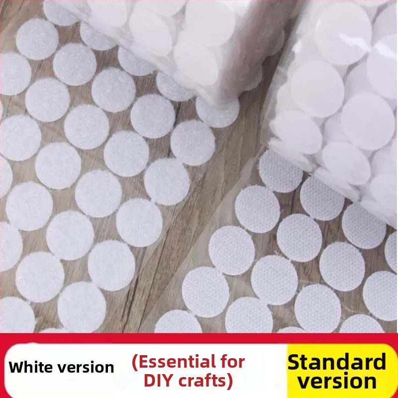 Käsitsi valmistatud ultraõhuke ümmargune Velcro adhesiivsel taustal laste vaikraamatute jaoks, läbipaistev ja tugev