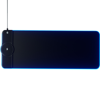 Безжично зареждаща подложка за мишка 15W, гумирана повърхност, анти-плъзгане, печат на лого, OEM съвместима