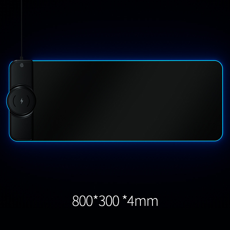 Безжично зареждаща подложка за мишка 15W, гумирана повърхност, анти-плъзгане, печат на лого, OEM съвместима