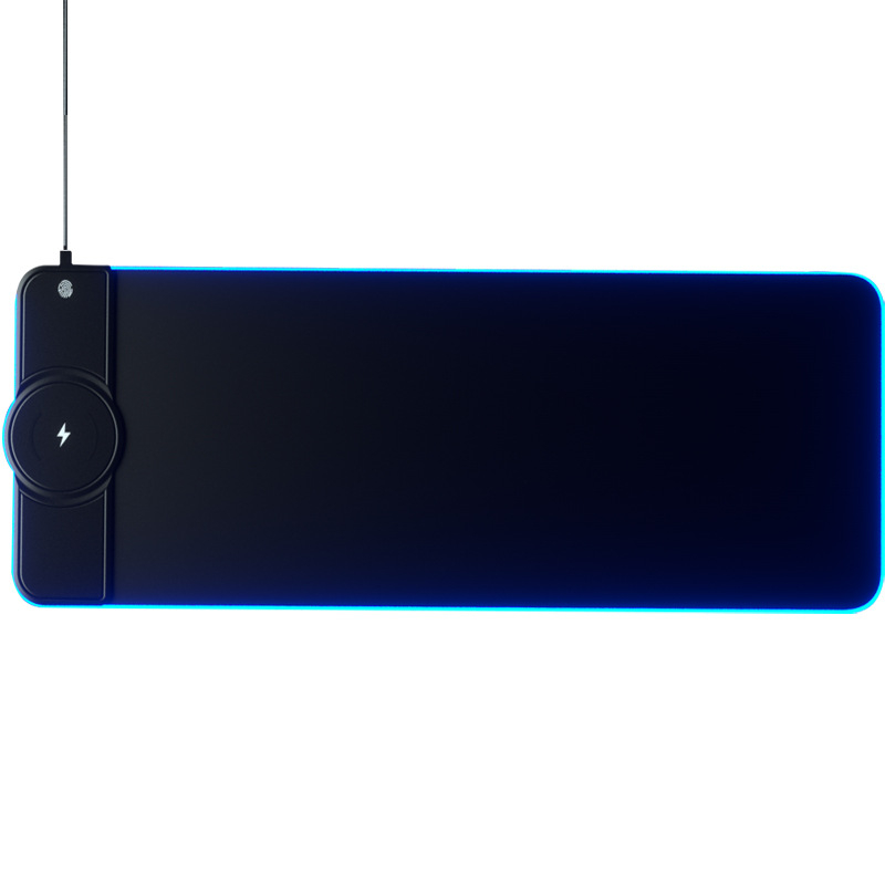 Безжично зареждаща подложка за мишка 15W, гумирана повърхност, анти-плъзгане, печат на лого, OEM съвместима