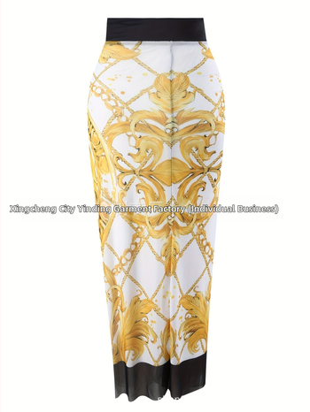 Üheosaline ujumistrikoo – seksikas muster (rinnapatjaga ja teraseta toega, polüesterkangas, ilma varrukateta, ujumiseks)