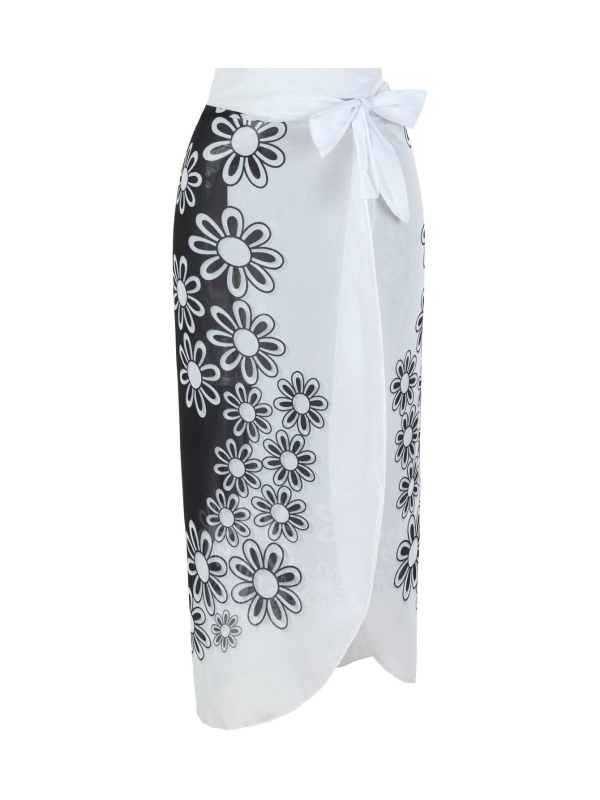 Едночастен бански с флорален принт; полиестерна материя; подплата от полиестер и спандекс; без ръкави