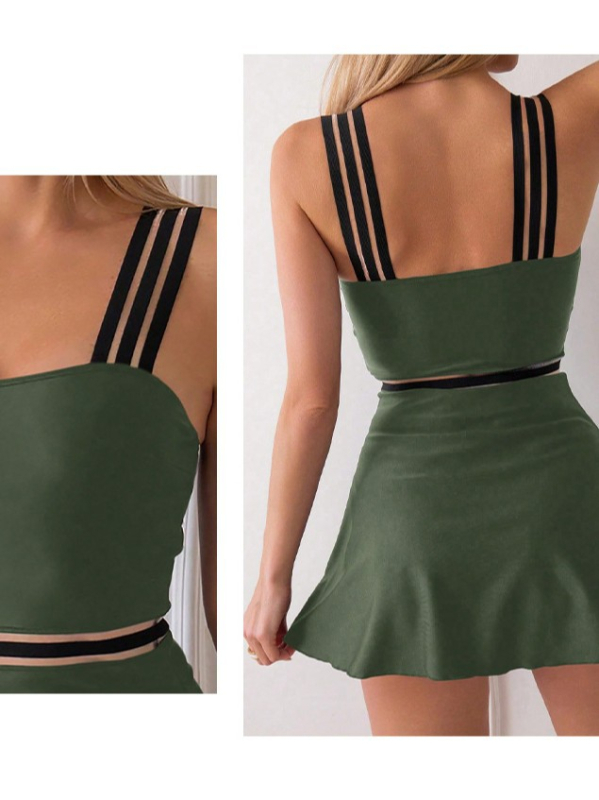 Costum de baie întreg, croi sexy slim, cu perne de bust, material nylon, căptușeală din poliester