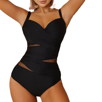 Costum de baie întreg cu suport din oțel și pernă pentru bust, culoare solidă, material nylon, greutate 240 g, căptușeală poliester-elastan