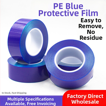 PE kaitsev film glanzplastikute ja akrüülpaneelide jaoks, pikkus 200 m, akrüül liim, PE kaitsefilm seeria, laius kohandatav, viskoossus keskmine–kõrge