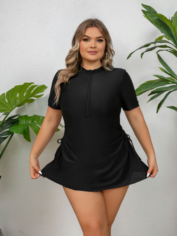 SURFZIP naiste suuruses tankini ühtlaselt värviga, sisseehitatud terasest tugi ja rinna pad, materjal: polüester 82% / spandex 18%, kaal 400 g, vooder polüester