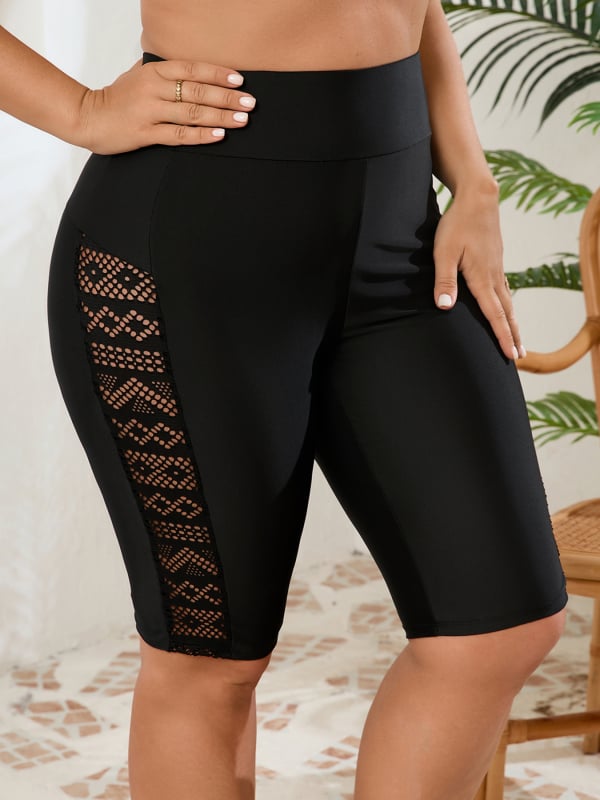 Naiste sportlikud ujumis aluspüksid, nailon 80/20, 200 g, kloori vastupidav vooder, ühevärviline muster