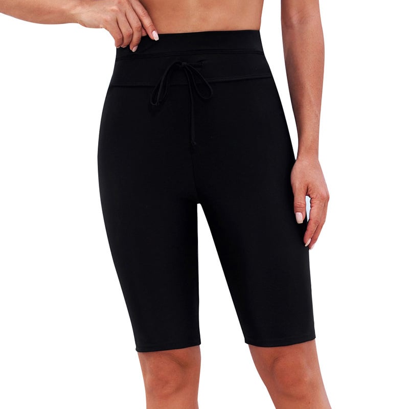 Naistele kõrge taljega kiiresti kuivatavad ujumisripped, 82% nailon, vooder polüester, jooksmiseks ja ujumiseks