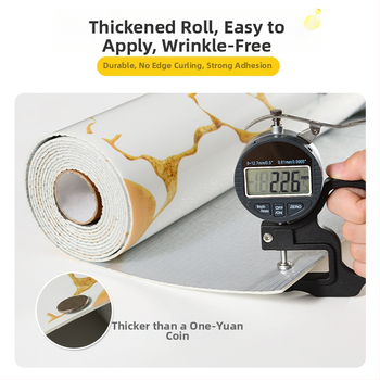 Dekoratīvs sienas uzlīme – XPE materiāls, marmora raksts, pašlīmējošs, ūdensizturīgs un mitrumizturīgs, biezums 2,0 mm