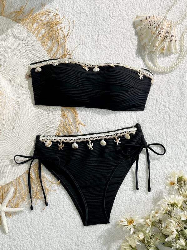 Naiste püstise bikini rinnapatjadega, ühtne muster, polüester 82% / vooder 18% elastaani, 110 g/m2, alumine osa briefs