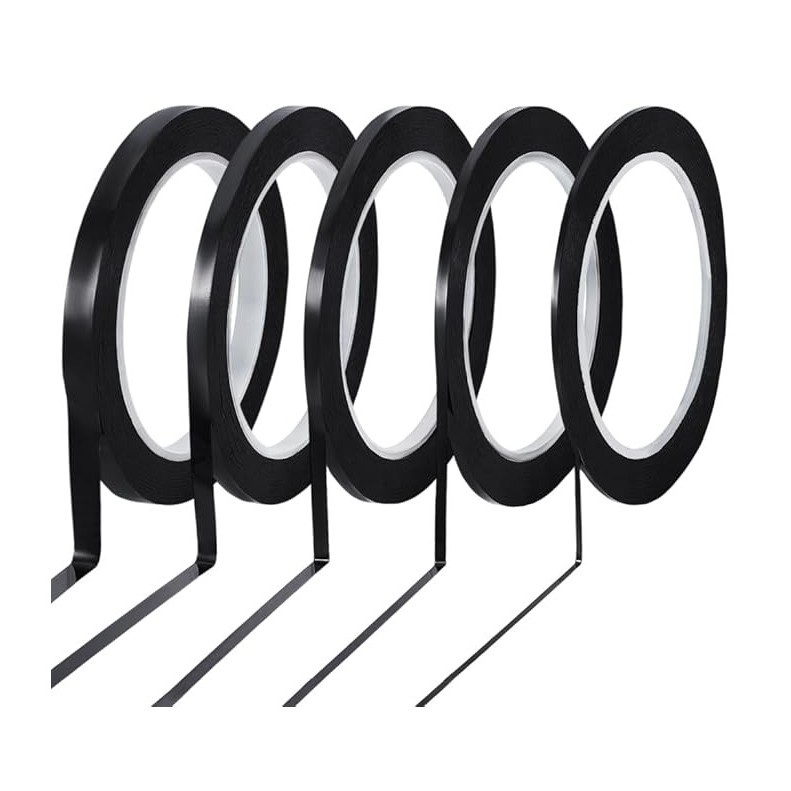 PET лента за витражи, дължина 66m, ширина 2/3/4/5/6.5mm, дебелина 0.055/0.08/0.1mm, базов материал PET, температурна устойчивост 20-130°C