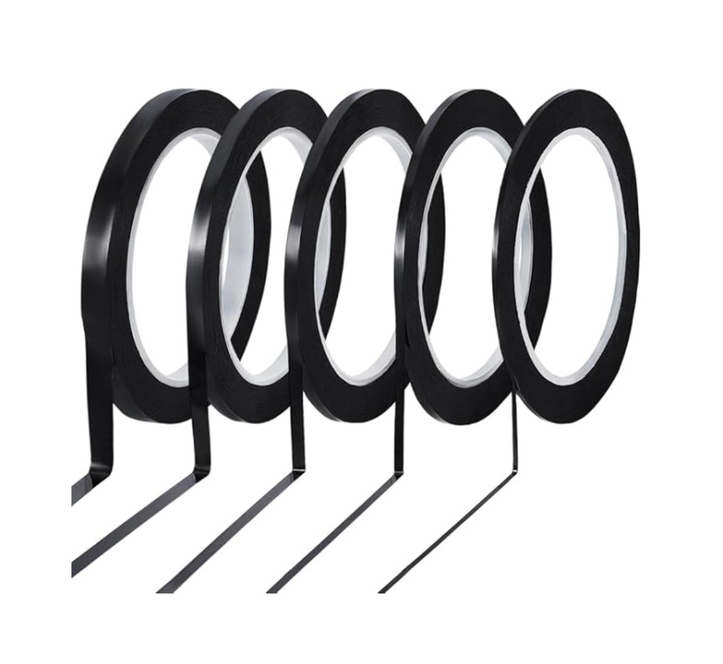 PET лента за витражи, дължина 66m, ширина 2/3/4/5/6.5mm, дебелина 0.055/0.08/0.1mm, базов материал PET, температурна устойчивост 20-130°C