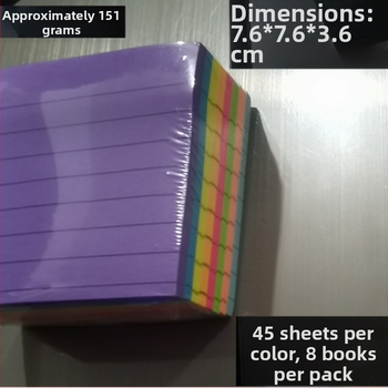 Fluorescējošas līniju pašlīmējamās piezīmes, 360 lapas