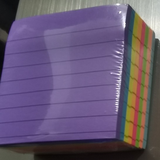 Флуоресцентни самозалепващи листчета с редове, 360 листа