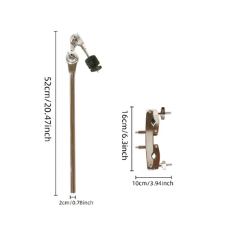 Alumiiniumist trummistatiiv universaalne klamber ja pikendus
