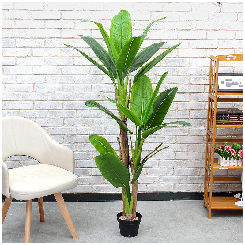 Вътрешен бонсай декоративно растение - пластмасов материал, релефна изработка, Brazil вариант (Марка: Couple crown; Приложение: сватби, реквизит за снимки, домашен декор)