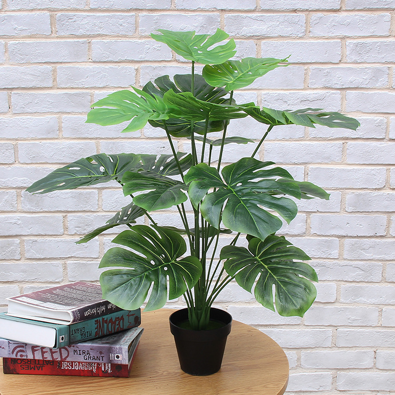 Вътрешен бонсай декоративно растение - пластмасов материал, релефна изработка, Brazil вариант (Марка: Couple crown; Приложение: сватби, реквизит за снимки, домашен декор)